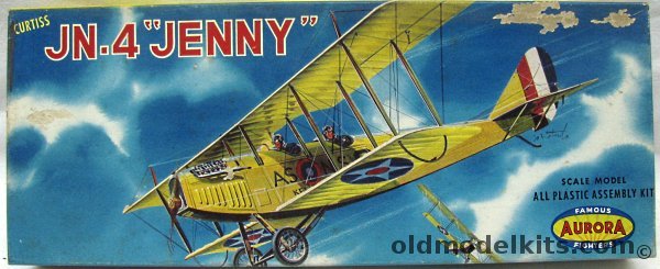 Aurora 1/48 Curtiss JN-4 Jenny, 114-98 plastic model kit